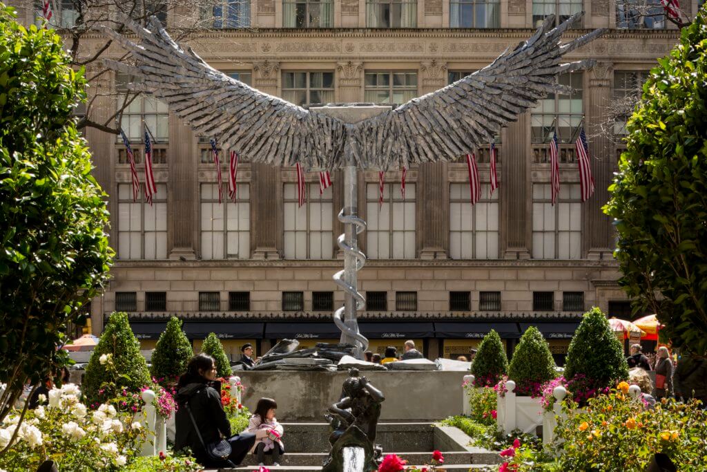 Art installation Rockefeller Center Anselm Kiefer Uraeus