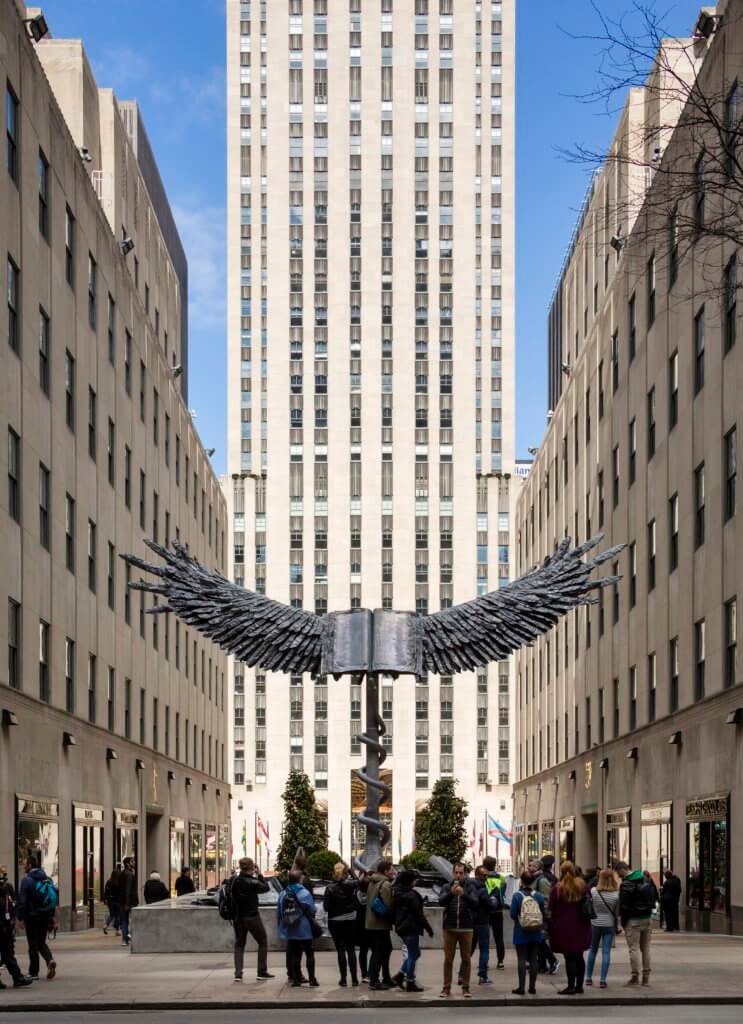 Art installation Rockefeller Center Anselm Kiefer Uraeus