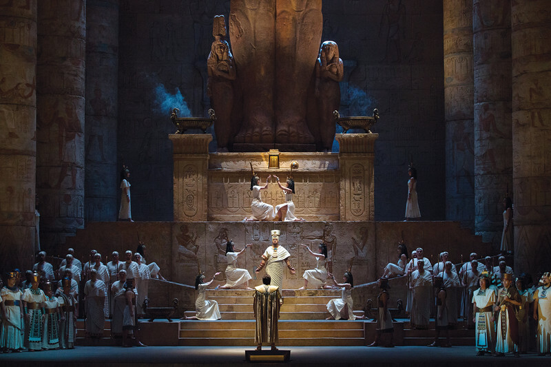 A scene from Verdi's Aida at MetOpera; Photo: Marty Sohl / Met Opera