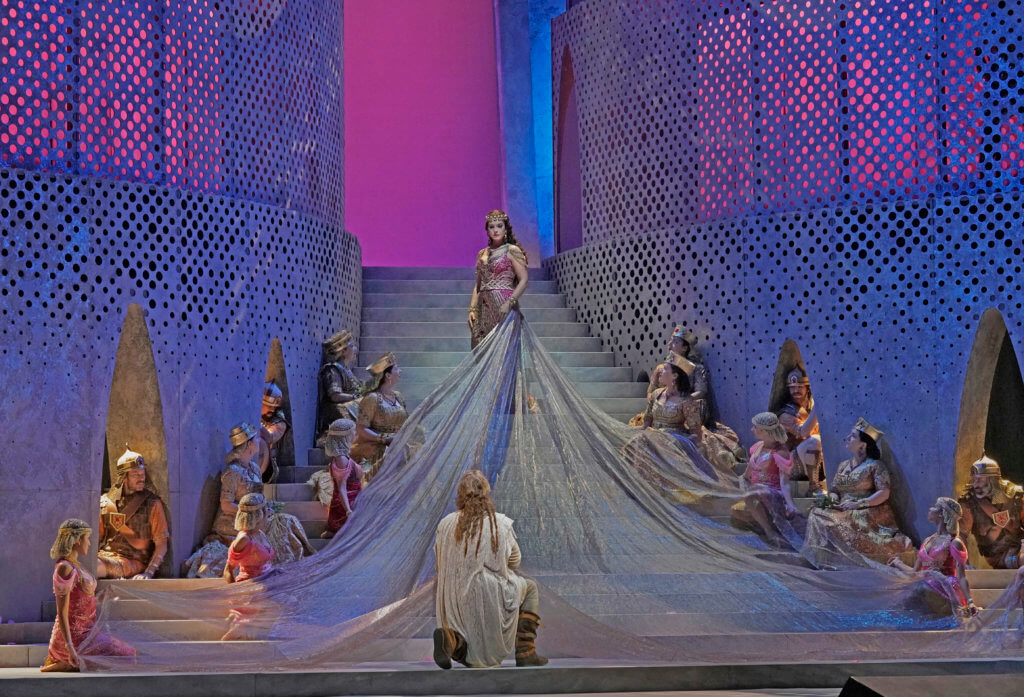 A scene from Act I of Saint-Saëns's "Samson et Davila" at MetOpera