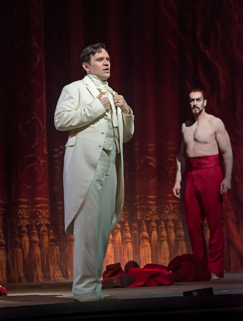Michael Fabiano as Faust and Christian Van Horn in the title role of Boito's "Mefistofele" at MetOpera