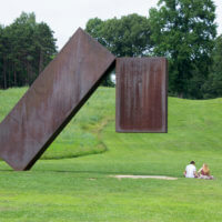 Suspended by Menashe Kadishman at Storm King Art Center