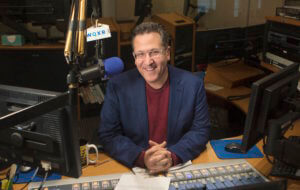 Elliott Forrest, WQXR radio host in the recording studio