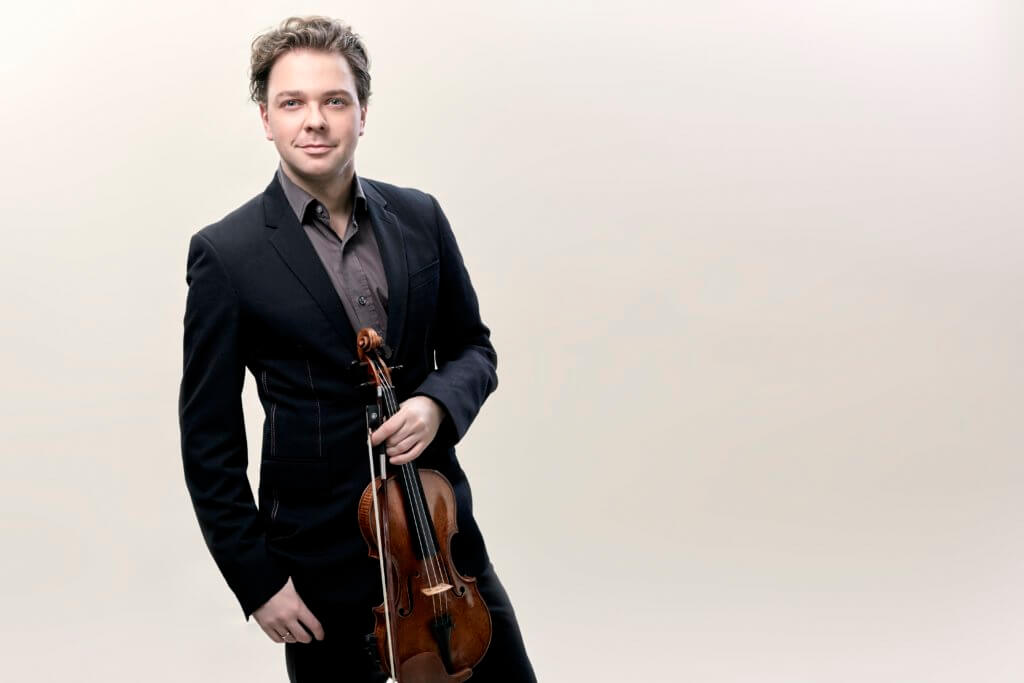Alexander Sitkovetsky with violin