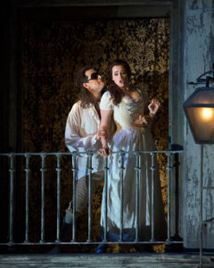 Luca Pisaroni as Don Giovanni and Rachel Willis-Sørensen as Donna Anna in Mozart's "Don Giovanni."