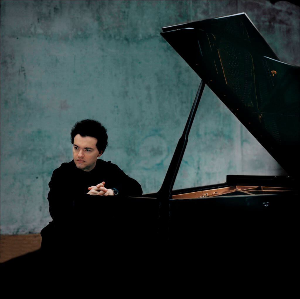 Pianist Evgeny Kissin at the piano