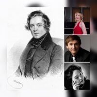 Composer Robert Schumann, pianist Oxana Mikhailoff, pianist Vassily Primakov, musicoligist Dr. Lisa Yui