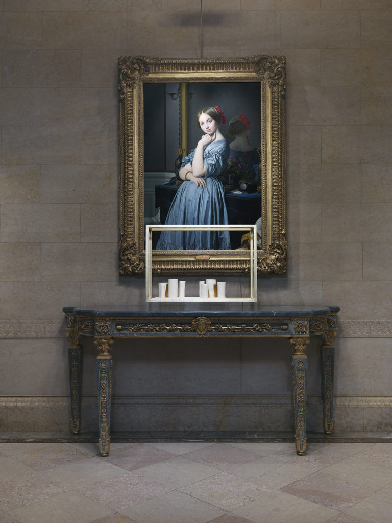 Edmund de Waal, that pause of space, 2019 on view in the North Hall in The Frick Collection