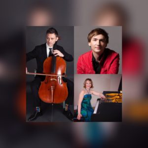 Robert Burkhart, cello, Vassily Primakov, piano, Oxana Mikhailoff, piano