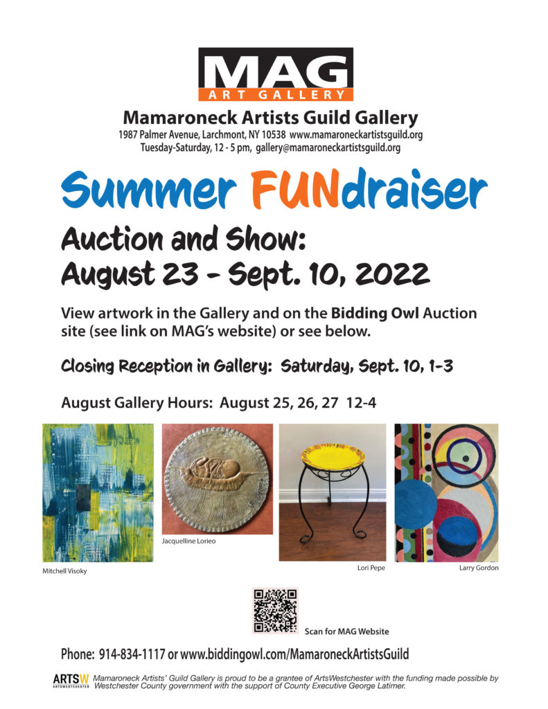 MAG Gallery 2022 Summer FUNdraising Auction, Aug 23 - Sept 10 